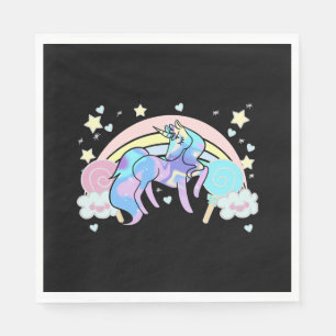 Serviette En Papier Unicorne LOVE