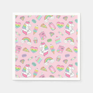 Serviette En Papier Unicornes