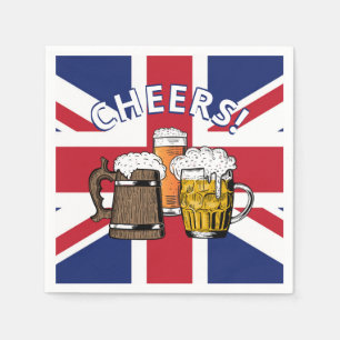 Serviette En Papier UNION JACK Great British Beer Paper