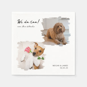 Serviette En Papier Unique 2 Photos Nous Faisons Trop Pet Chat Chien M