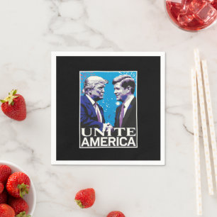 Serviette En Papier Unir l'Amérique et Trump emblématique