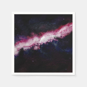 Serviette En Papier Univers de galaxie de hippie