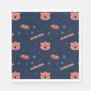 Serviette En Papier Université d'Auburn   Motif de vacances