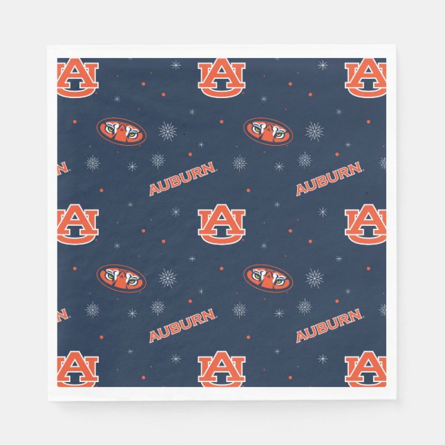 Serviette En Papier Université d'Auburn | Motif de vacances (Devant)