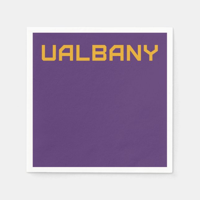 Serviette En Papier Université de Albany Wordmark (Devant)