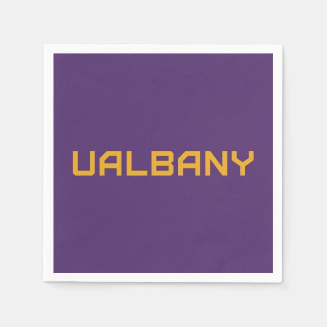 Serviette En Papier Université de Albany Wordmark (Devant)