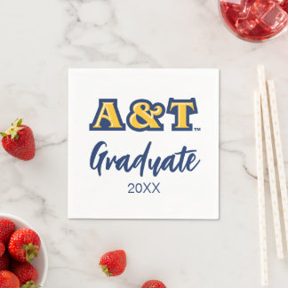 Serviette En Papier Université d'État A&T de Caroline du Nord | Mot-sy