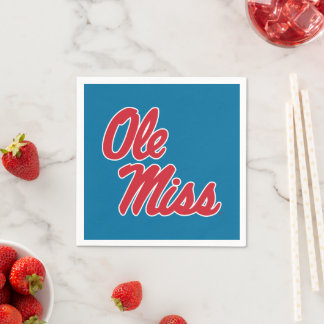 Serviette En Papier Université du Mississippi | Ole Miss Script