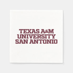 Serviette En Papier Université Texas A&M de San Antonio