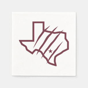 Serviette En Papier Université Texas A&M de San Antonio Logo d'état
