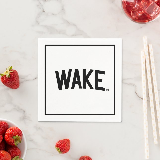 Serviette En Papier Université Wake Forest | Arche de réveil (En situation)