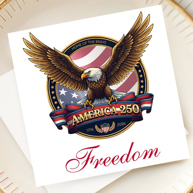 Serviette En Papier USA 250th Anniversary Party (Créateur téléchargé)