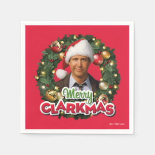 Serviette En Papier Vacances de Noël   Merry Clarkmas