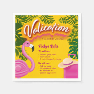 Serviette En Papier Vacances de validation de Pinky