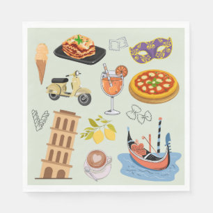 Serviette En Papier Vacances parfaites en Italie
