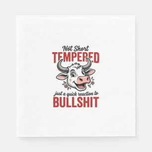 Serviette En Papier Vache à tempérament drôle vintage