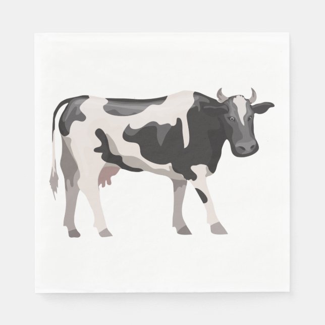 Serviette En Papier Vache Lover Country Life Agricole Mariage Heifer (Devant)