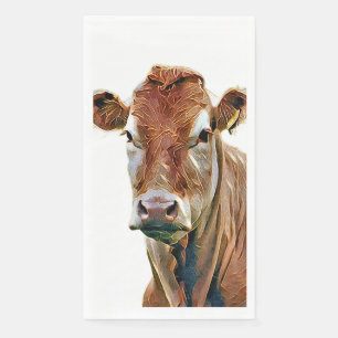 SERVIETTE EN PAPIER VACHE MIGNONNE