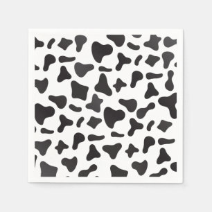 Serviette En Papier Vache Sacrée Anniversaire Imprimé Ferme De Vache