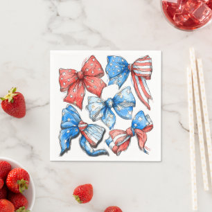 Serviette En Papier Vaches patriotiques