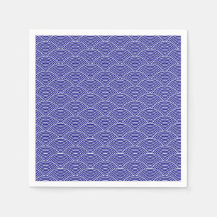 Serviette En Papier Vague Seigaiha 