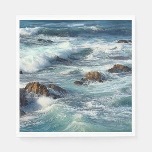 Serviette En Papier Vagues de l'océan Pacifique