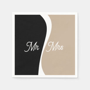 Serviette En Papier Vagues simples 2 - serviettes personnalisées