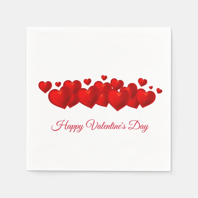 Serviette En Papier Valentine's Paper Napkin (Devant)