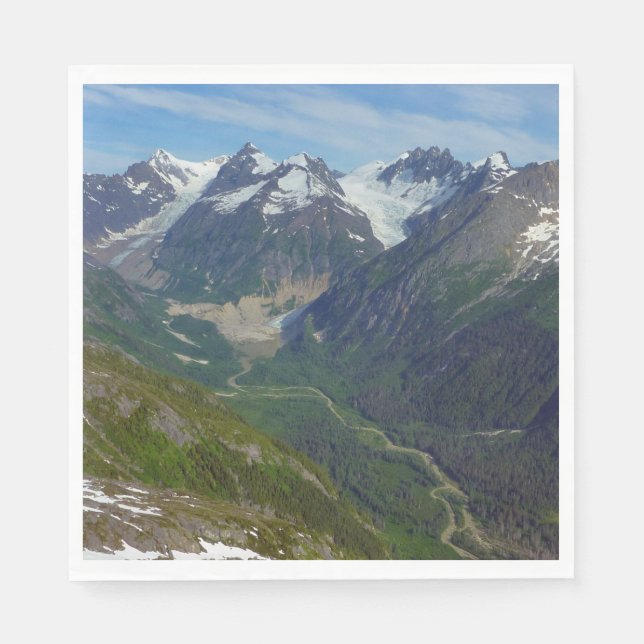 Serviette En Papier Vallée sculptée par les glaciers de l'Alaska (Devant)