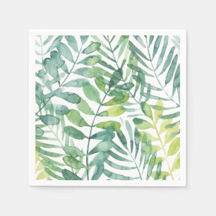 Serviette En Papier Valse Frond - Feuilles Frond Palm