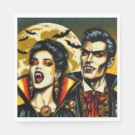 Serviette En Papier Vampires et Bats Halloween Party