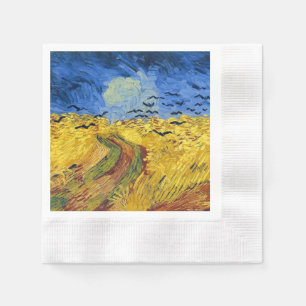 Serviette En Papier Van Gogh Champs de blé Impressionniste Peinture