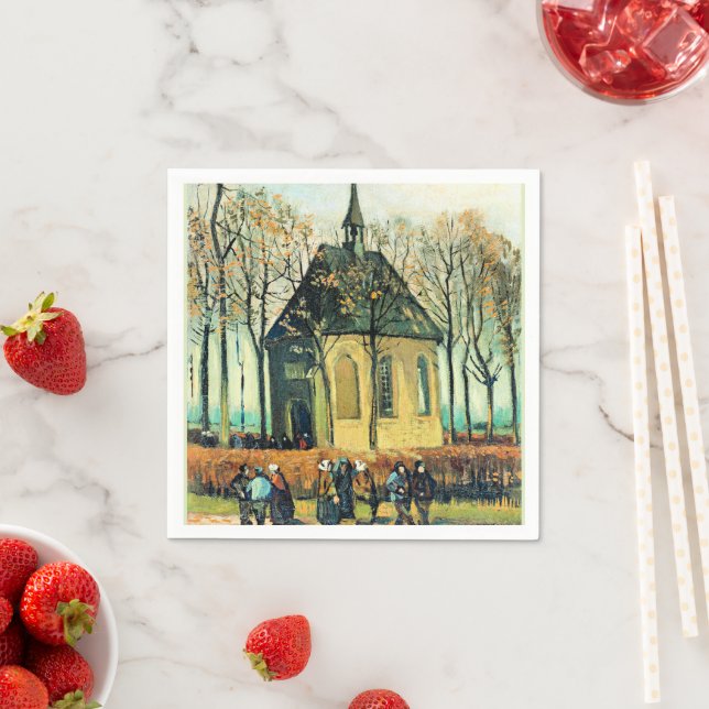 Serviette En Papier Van Gogh - Congrégation, Église réformée (En situation)