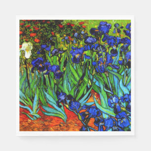 Serviette En Papier Van Gogh - Irises, peinture florale
