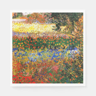 Serviette En Papier Van Gogh - Jardin à Arles (alias Jardin des fleurs