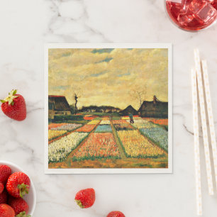 Serviette En Papier Van Gogh - Lits à fleurs en Hollande