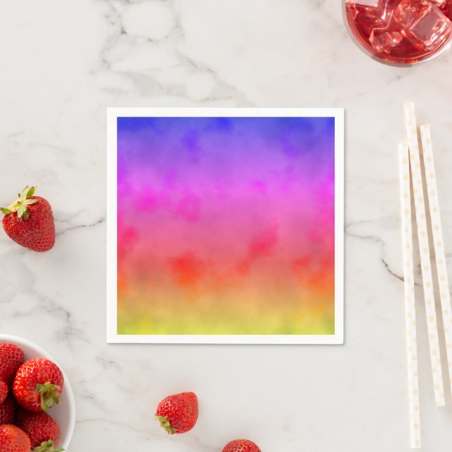 Serviette En Papier Vapeur arc-en-ciel (En situation)