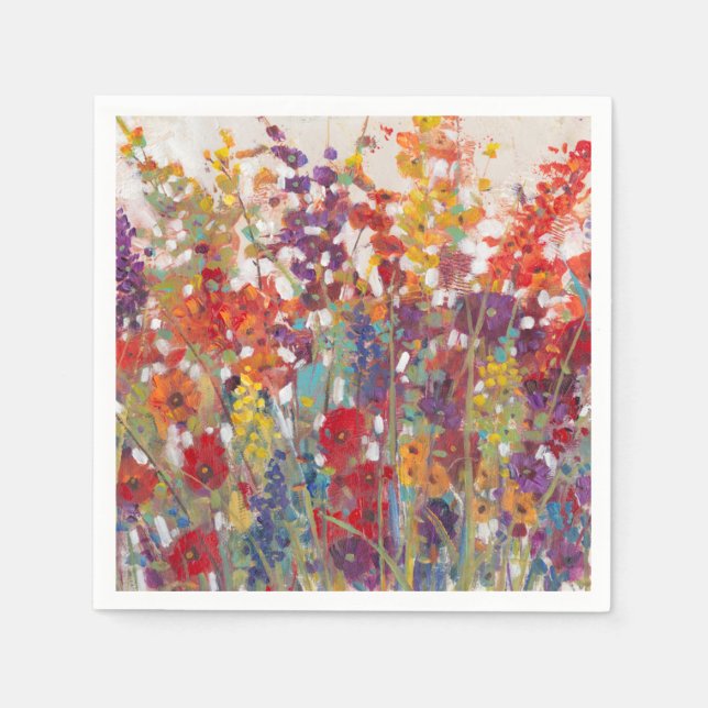 Serviette En Papier Variété de fleurs (Devant)