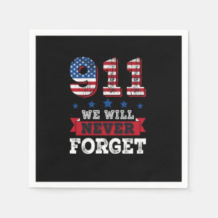 Serviette En Papier Vector 911 nous n'oublierons jamais le t-shirt