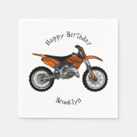 Vélo droit hors route moto / motocross dessin anim