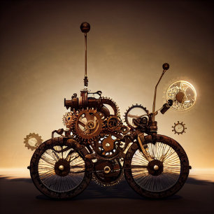 Serviette En Papier Vélo Steampunk avec engrenages
