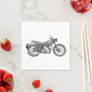 Serviette En Papier Vélotte Vélos Vélotocyclette Papier de la parti