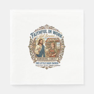 Serviette En Papier Vendeur d'artisanat Jésus Etsy Fabricant de chemis