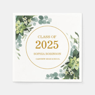 Serviette En Papier Verdure or 2025 Graduation moderne