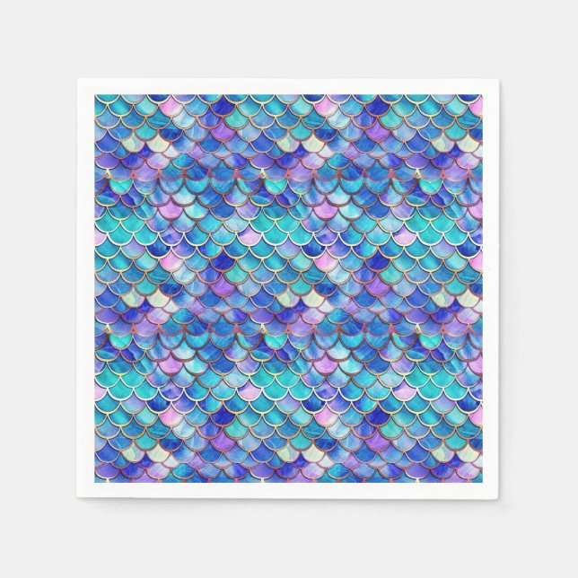 Serviette En Papier Verre de sirène (Devant)