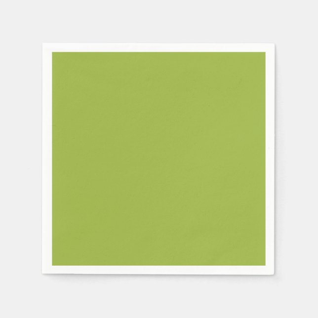 Serviette En Papier Vert citron moyen (couleur solide) jaune-vert (Devant)