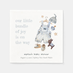 Serviette En Papier Vêtements Bébé mignons Essentials Baby shower Garç