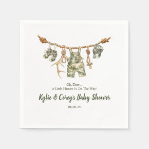Serviette En Papier Vêtements de chasse Camouflage Garçon Baby Shower