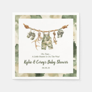 Serviette En Papier Vêtements de chasse Camouflage Garçon Baby Shower
