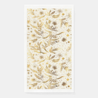 Serviette En Papier Vêtements de Noël Gold